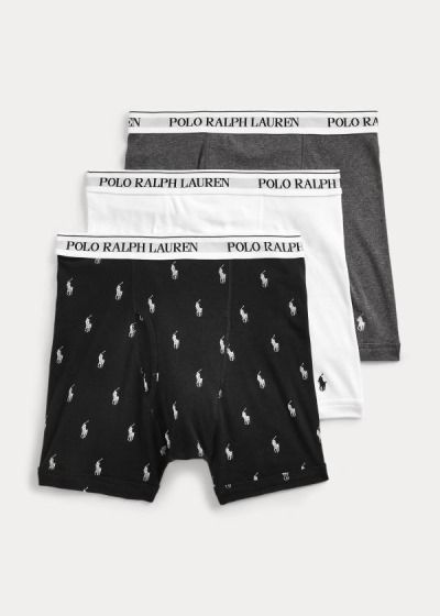 Men's Polo Ralph Lauren Wicking 3-Pack Briefs | 523670KRP